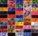 Wool sliver/tops Crossbred - dyed - per 100gms