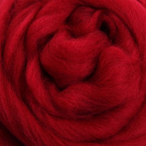 Wool Sliver - Cherry Red M
