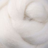 Wool Sliver - White / cream Natural M