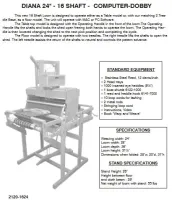 Diana 24inch 16 shaft Dobby Loom by Leclerc