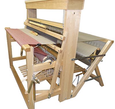 Nilus II Floor Loom 45" CounterMarche 8shaft Back Hinged Treadles by Leclerc Looms Canada