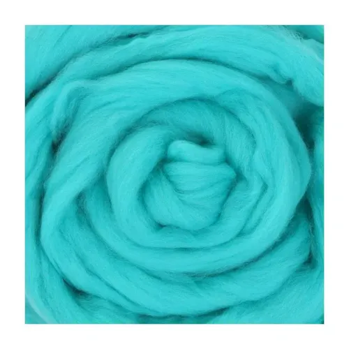 Wool sliver - aqua M