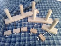 Warping Posts  Set of 3 with 5 clamps as pictured